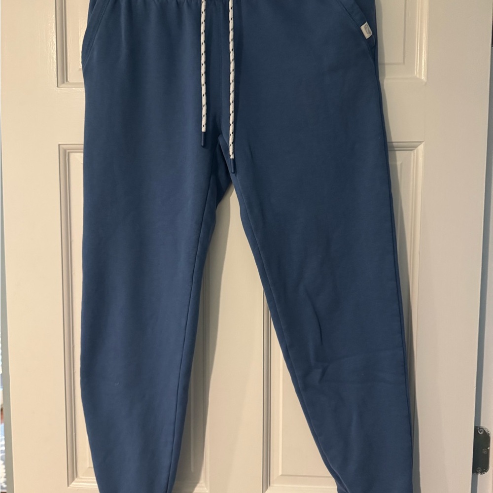Men’s Vineyard Vines Heathered Blue Fleece Joggers